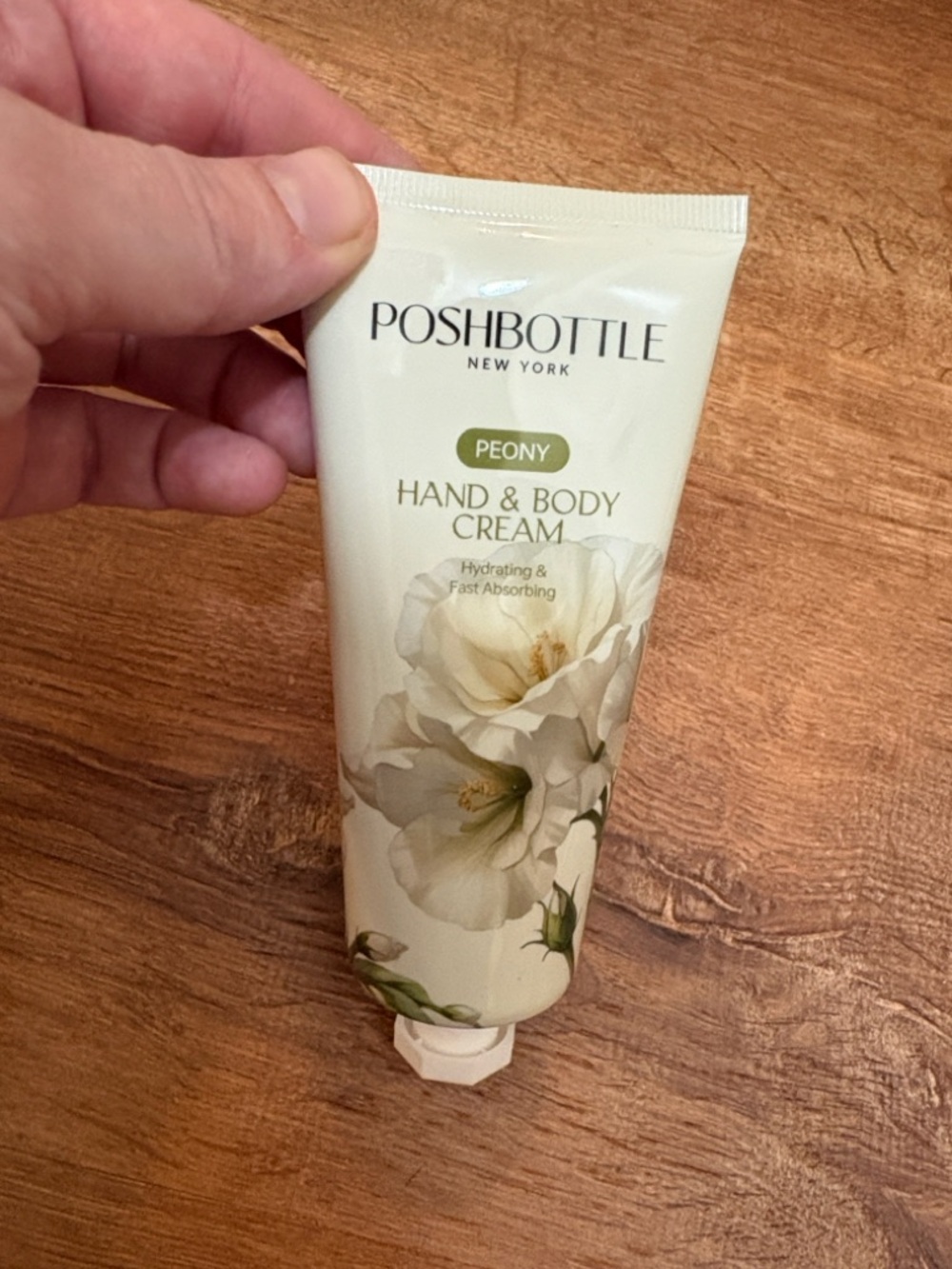 NWT Poshbottle New York Peony Hand and Body Cream 3.52 Oz